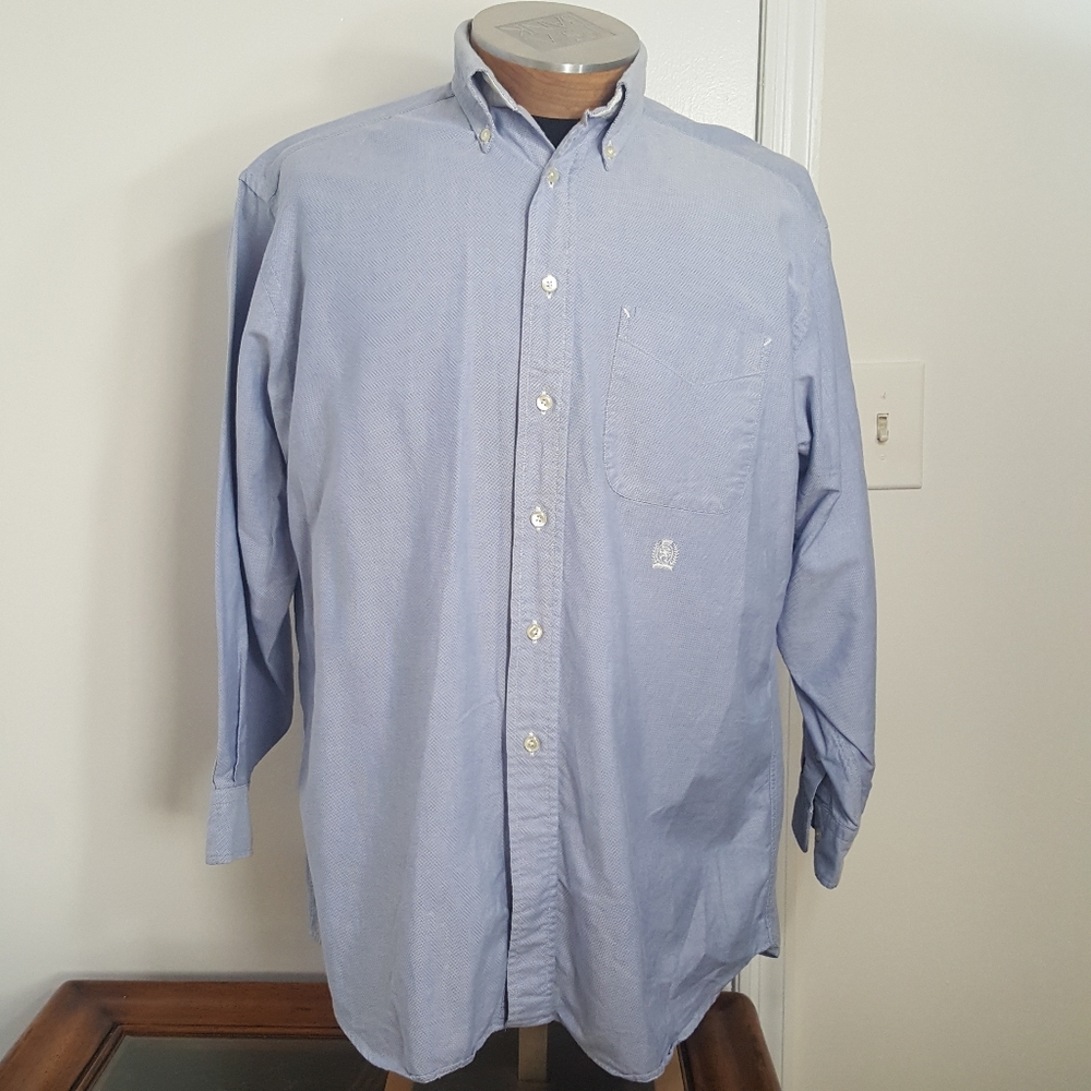 Tommy Hilfiger Blue Collegiate Oxford Button Down